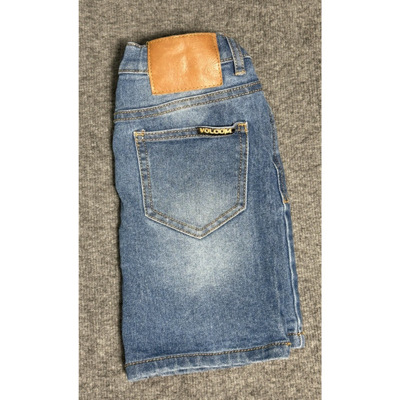 Volcom Denim Bermuda Shorts - Adjustable Waist - Kids Size 5T - Picture 4 of 7